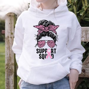 Support Squad Pink Ribbon Breast Cancer Awareness Hoodie 2