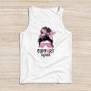Support Squad Messy Bun Leopard Pink Breast Cancer Awareness Tank Top