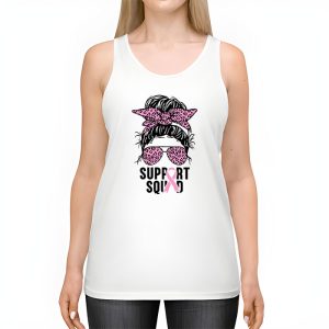 Support Squad Messy Bun Leopard Pink Breast Cancer Awareness Tank Top 2 1