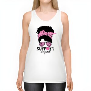 Support Squad Messy Bun Leopard Pink Breast Cancer Awareness Tank Top 2 2