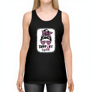 Support Squad Messy Bun Leopard Pink Breast Cancer Awareness Tank Top 2 3