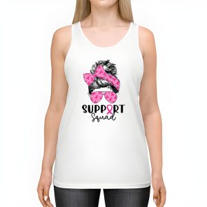 Support Squad Messy Bun Leopard Pink Breast Cancer Awareness Tank Top 2 4