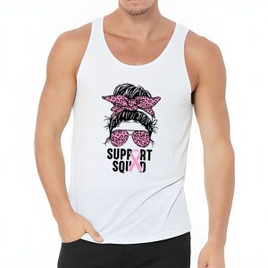 Support Squad Messy Bun Leopard Pink Breast Cancer Awareness Tank Top 3 1