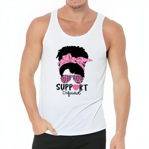 Support Squad Messy Bun Leopard Pink Breast Cancer Awareness Tank Top 3 2