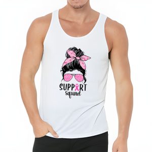 Support Squad Messy Bun Leopard Pink Breast Cancer Awareness Tank Top 3