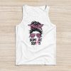 Support Squad Messy Bun Leopard Pink Breast Cancer Awareness Tank Top