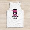 Support Squad Messy Bun Pink Warrior Breast Cancer Awareness Tank Top