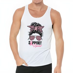 Support Squad Messy Bun Pink Warrior Breast Cancer Awareness Tank Top 3 1