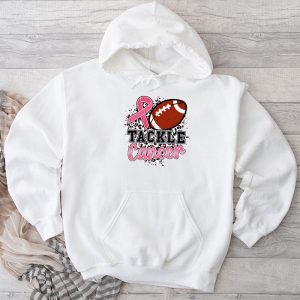 Breast Cancer Awareness Tackle American Foothball Pink Ribbon Hoodie 1