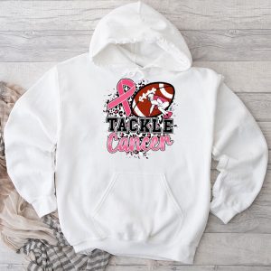 Tackle Breast Cancer Awareness Football Pink Ribbon Boys Kid Hoodie 3 3