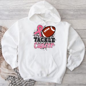 Tackle Breast Cancer Awareness Football Pink Ribbon Boys Kid Hoodie 3