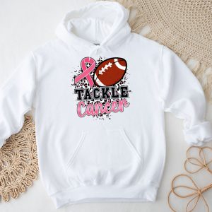 Tackle Breast Cancer Awareness Football Pink Ribbon Boys Kid Hoodie 4