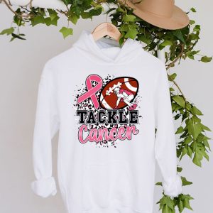 Tackle Breast Cancer Awareness Football Pink Ribbon Boys Kid Hoodie 6 3