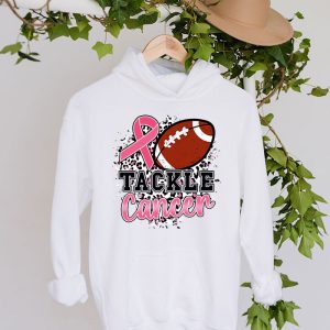 Tackle Breast Cancer Awareness Football Pink Ribbon Boys Kid Hoodie 6