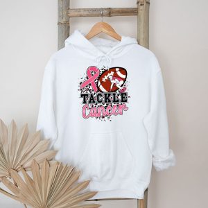 Tackle Breast Cancer Awareness Football Pink Ribbon Boys Kid Hoodie 7 3