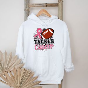 Tackle Breast Cancer Awareness Football Pink Ribbon Boys Kid Hoodie 7