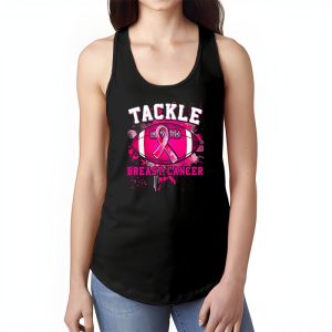 Tackle Breast Cancer Awareness Football Pink Ribbon Boys Kid Tank Top 1 1