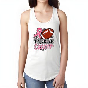 Tackle Breast Cancer Awareness Football Pink Ribbon Boys Kid Tank Top 1