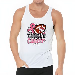 Tackle Breast Cancer Awareness Football Pink Ribbon Boys Kid Tank Top 3 3