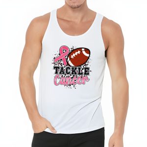 Tackle Breast Cancer Awareness Football Pink Ribbon Boys Kid Tank Top 3