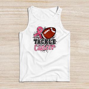 Breast Cancer Awareness Tackle American Foothball Pink Ribbon Tank Top 1