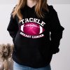 Tackle Football Pink Ribbon Breast Cancer Awareness Boys Kid Hoodie