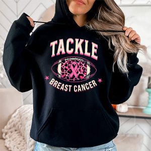 Tackle Football Pink Ribbon Breast Cancer Awareness Boys Kid Hoodie 2 2