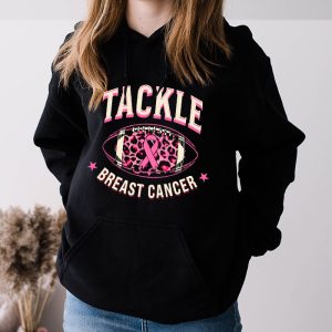 Tackle Football Pink Ribbon Breast Cancer Shirts Ideas Hoodie 3