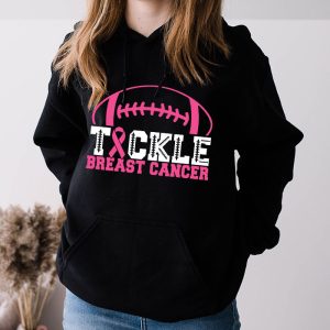 Tackle Football Pink Ribbon Breast Cancer Shirts Ideas Hoodie 5