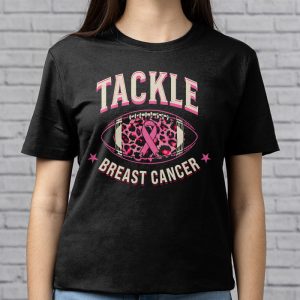 Tackle Football Pink Ribbon Breast Cancer Awareness Boys Kid T Shirt 3 2