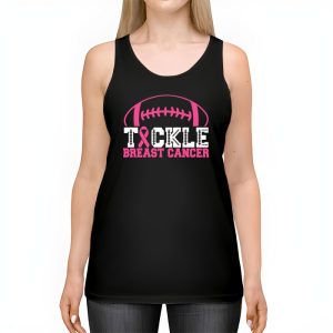 Tackle Football Pink Ribbon Breast Cancer Awareness Boys Kid Tank Top 2 4