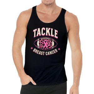 Tackle Football Pink Ribbon Breast Cancer Awareness Boys Kid Tank Top 3 2