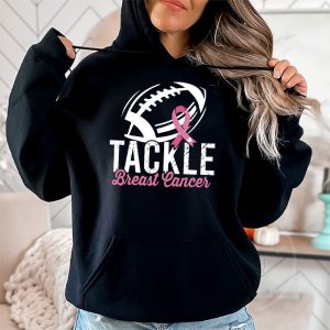 Tackle Football Pink Ribbon Breast Cancer Awareness Hoodie 2 4