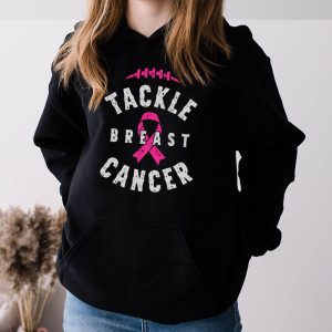 Tackle Football Pink Ribbon Breast Cancer Awareness Hoodie 3 2