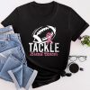 Tackle Football Pink Ribbon Breast Cancer Awareness T-Shirt