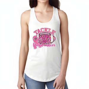 Tackle Football Pink Ribbon Breast Cancer Awareness Tank Top 1