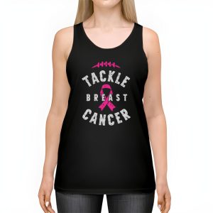 Tackle Football Pink Ribbon Breast Cancer Awareness Tank Top 2 2