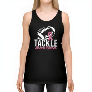 Tackle Football Pink Ribbon Breast Cancer Awareness Tank Top 2 4