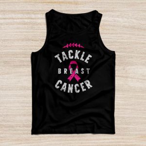 Breast Cancer Shirt Ideas Awareness Tackle Football Pink Ribbon Tank Top 3