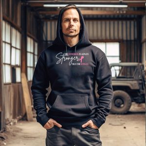 Breast Cancer Clothing Comeback Is Always Stronger Than Setback Hoodie 1