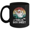 This Is Boo Sheet Ghost Halloween Costume Retro Ceramic Mug