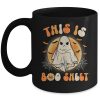 This Is Boo Sheet Ghost Retro Halloween Costume Funny Ceramic Mug