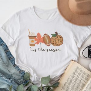 Thanksgiving Shirts For Family Tis The Season Pumpkin Leaf Latte Special T-Shirt 9