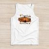 Tis The Season Pumpkin Leaf Latte Fall Thanksgiving Football Tank Top