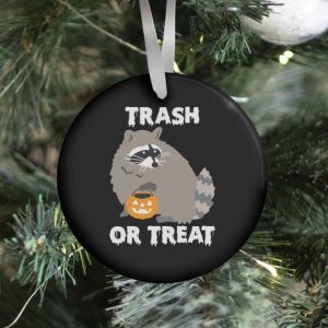 Trash Or Treat Raccoon Ornament