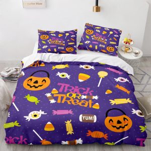 Trick Or Treat Halloween Full Bedding & Pillowcase
