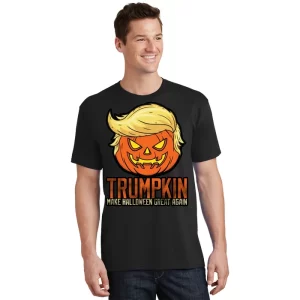 Trumpkin Make Halloween Great Again Unisex T Shirt For Adult Kids 1