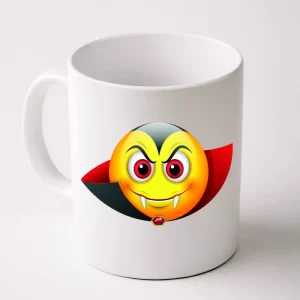 Vampire Halloween Emoji Coffee Mug