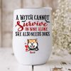 Witch Dog Fall Halloween Customized Wine Tumbler