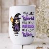 Witch Fall Halloween Wine Tumbler